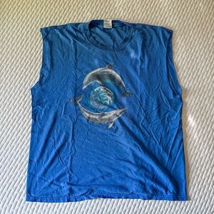Vintage Dolphin Cutoff Tee